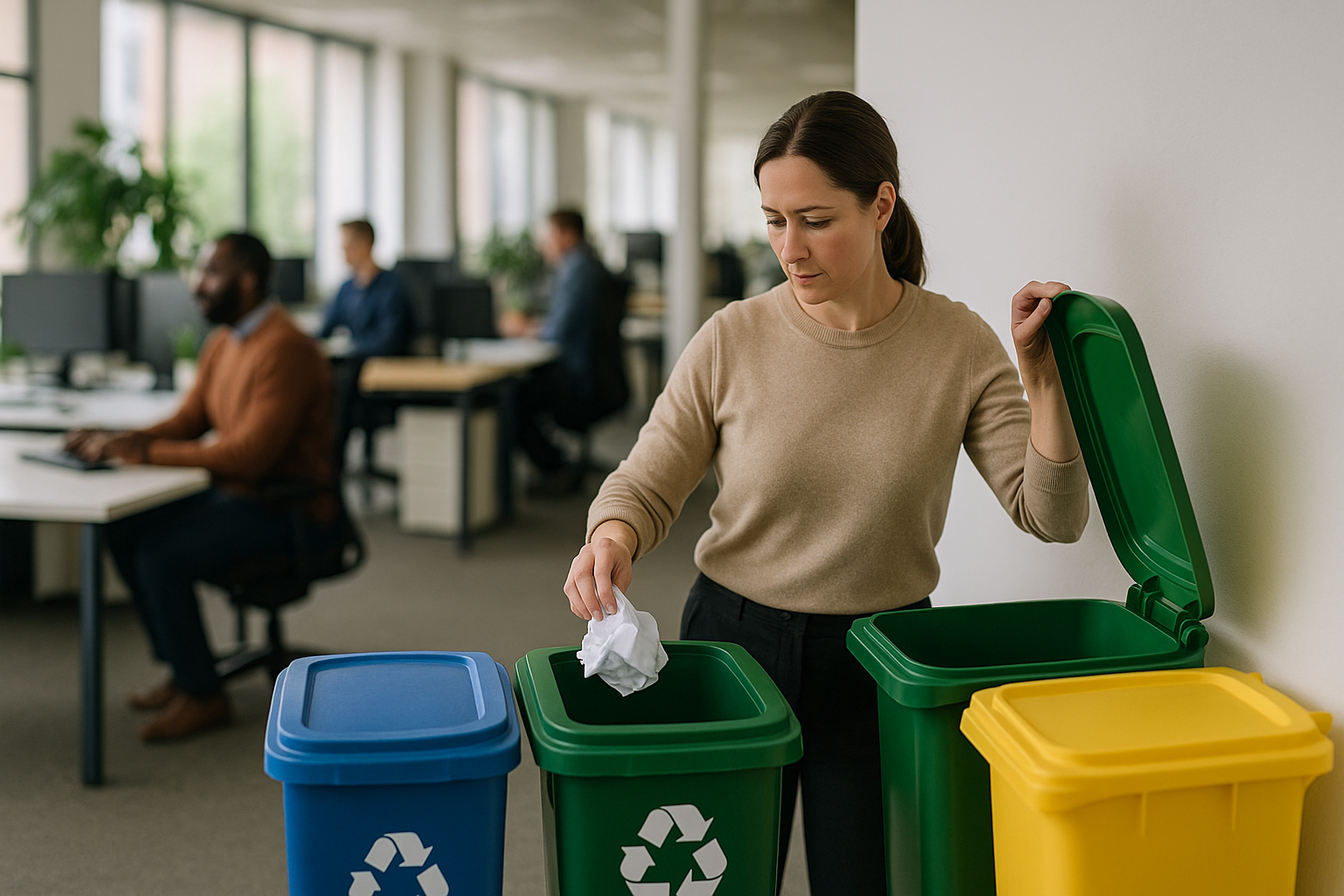 Tri des déchets en entreprise